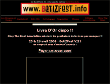 Tablet Screenshot of 2009.betizfest.info